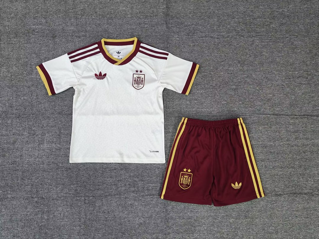 Kids-Spain 2026 World Cup Away 2 Stars Soccer Jersey